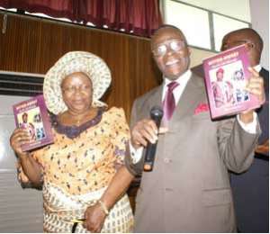 Mrs. Oluremi at the public presentation of the book